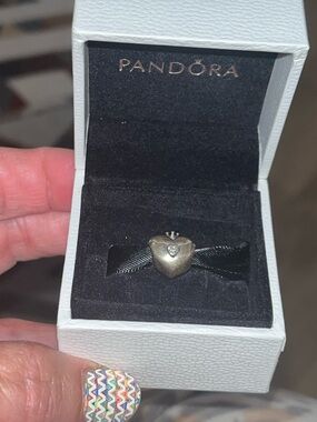 New in box Pandora Heart Diamond Crown Charm